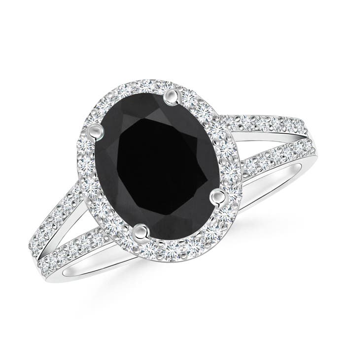 AAA - Black Onyx / 2.32 CT / 14 KT White Gold