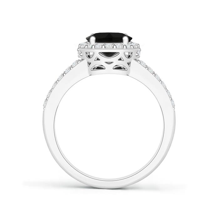 AAA - Black Onyx / 2.32 CT / 14 KT White Gold