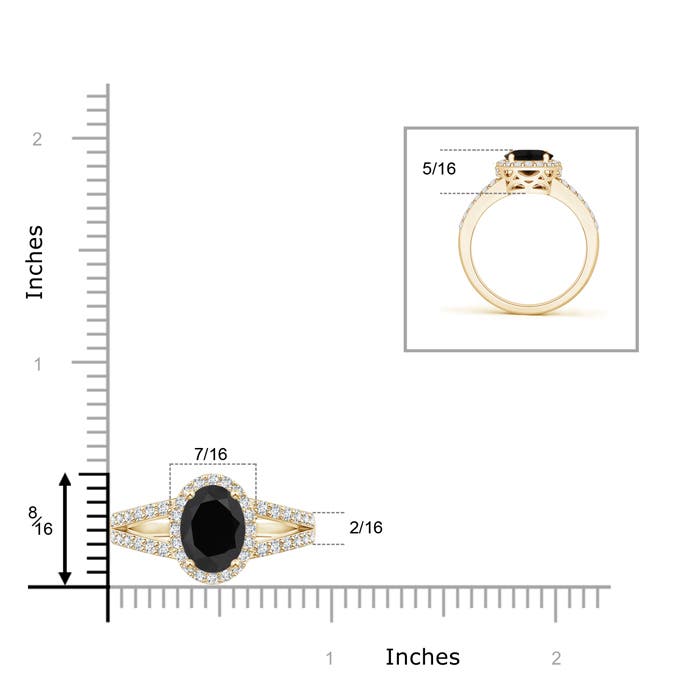 AAA - Black Onyx / 2.32 CT / 14 KT Yellow Gold