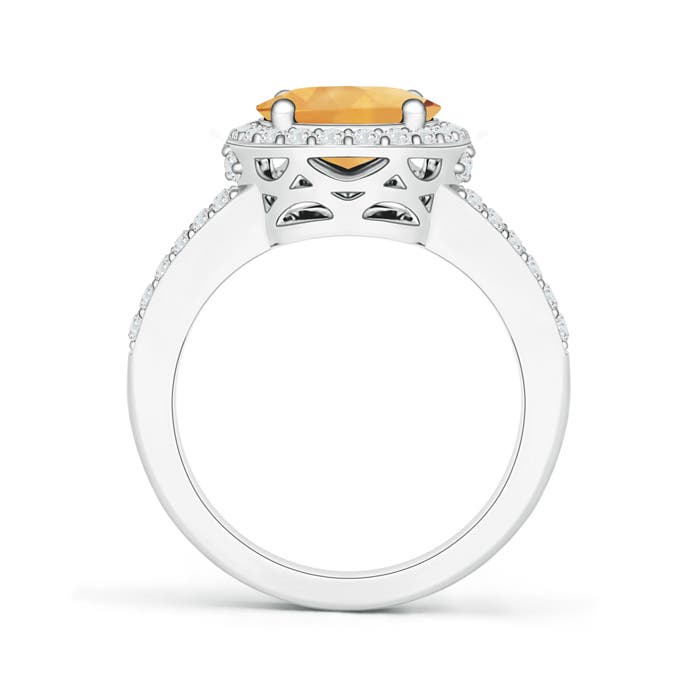 A - Citrine / 2.95 CT / 14 KT White Gold