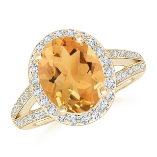 Oval A Citrine