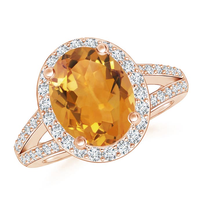 AA - Citrine / 2.95 CT / 14 KT Rose Gold