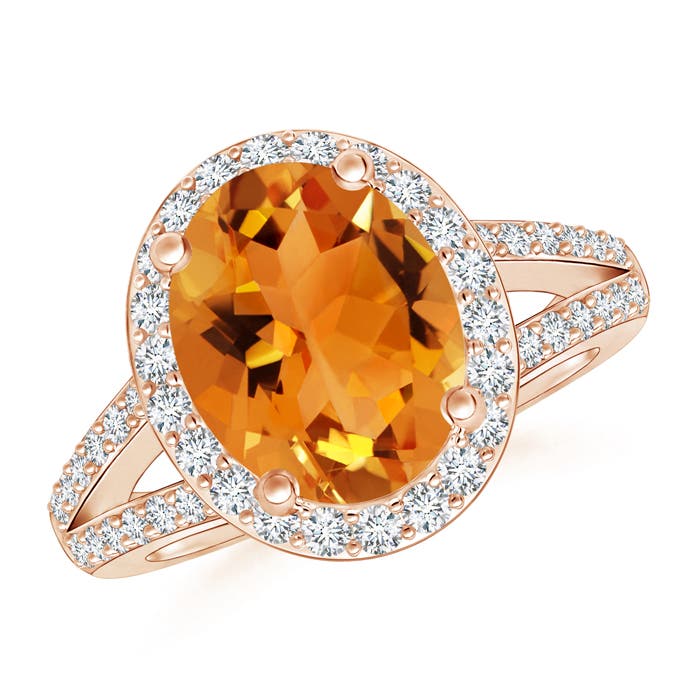 AAA - Citrine / 2.95 CT / 14 KT Rose Gold