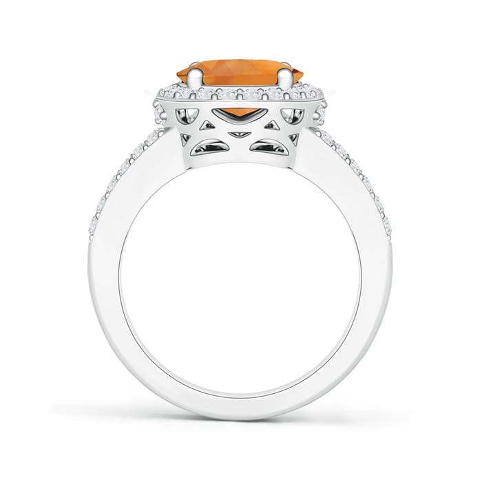 AAA - Citrine / 2.95 CT / 14 KT White Gold