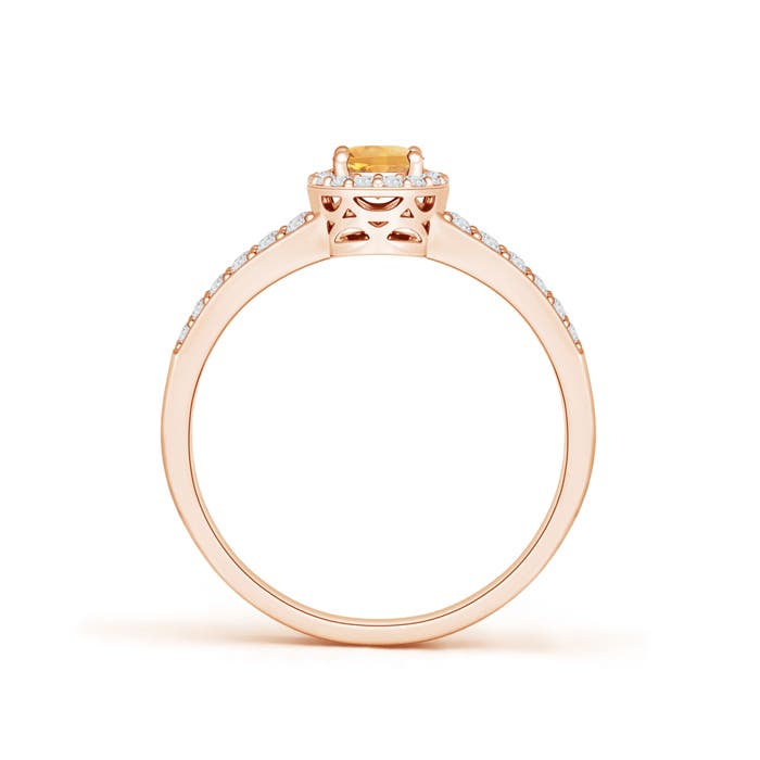 A - Citrine / 0.72 CT / 14 KT Rose Gold