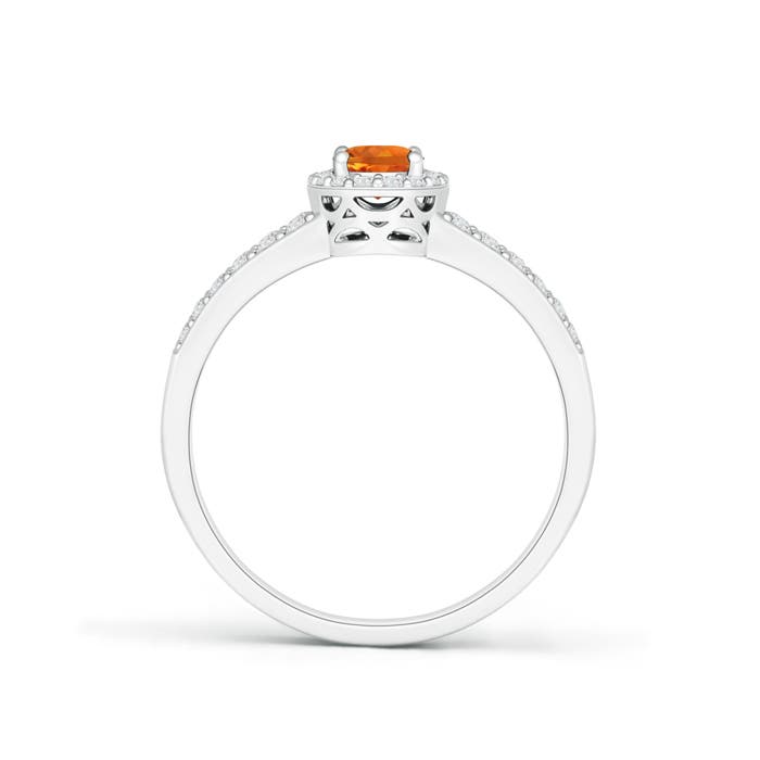 AAAA - Citrine / 0.72 CT / 14 KT White Gold