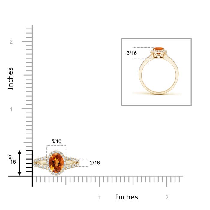 AAAA - Citrine / 0.72 CT / 14 KT Yellow Gold