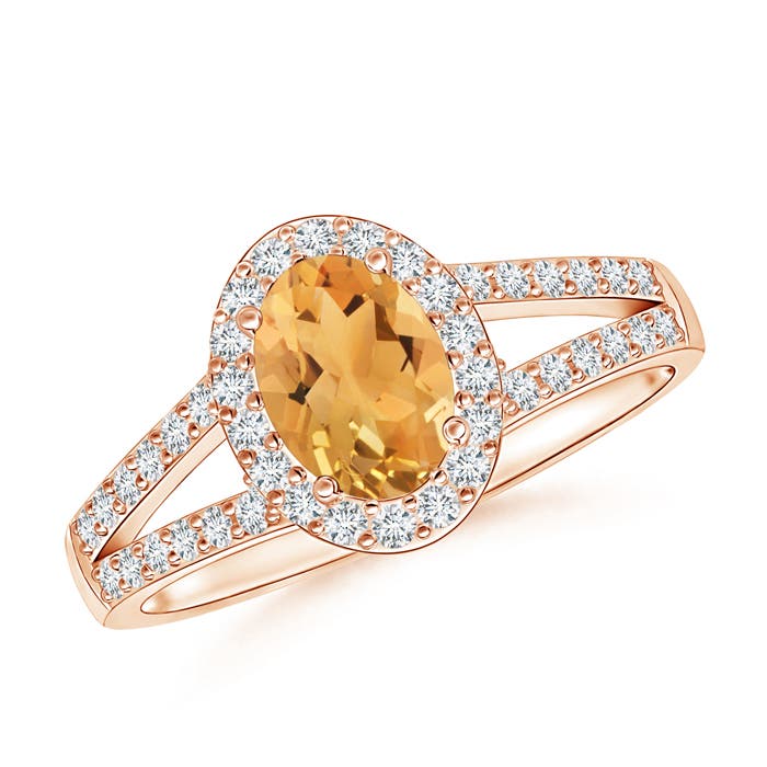 A - Citrine / 1.12 CT / 14 KT Rose Gold