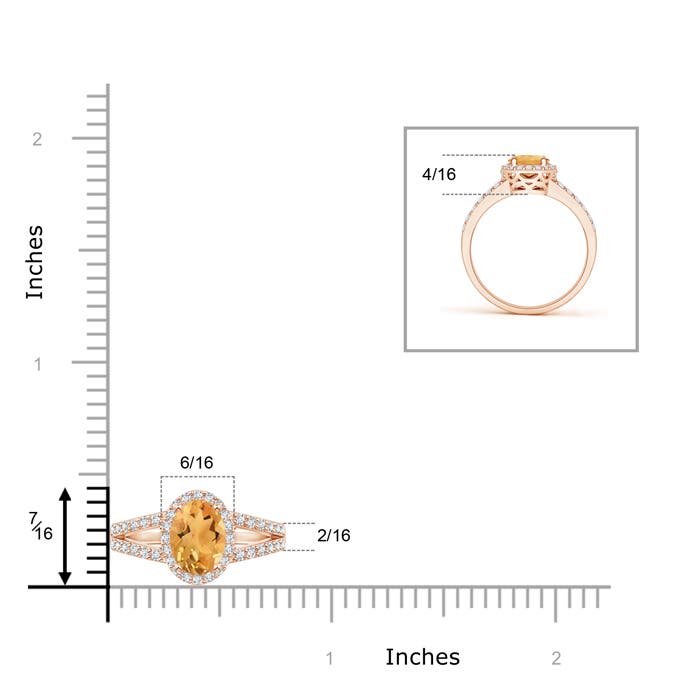 A - Citrine / 1.12 CT / 14 KT Rose Gold