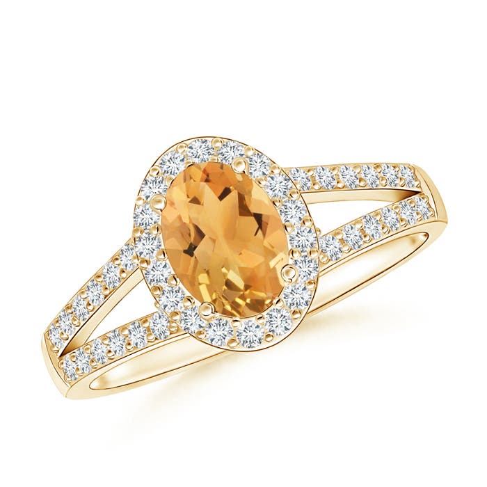 A - Citrine / 1.12 CT / 14 KT Yellow Gold