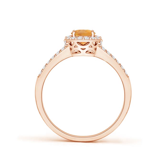 AA - Citrine / 1.12 CT / 14 KT Rose Gold