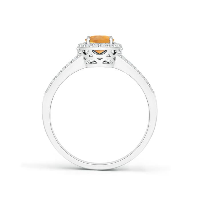 AA - Citrine / 1.12 CT / 14 KT White Gold