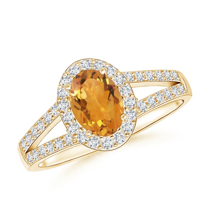 AA - Citrine / 1.12 CT / 14 KT Yellow Gold