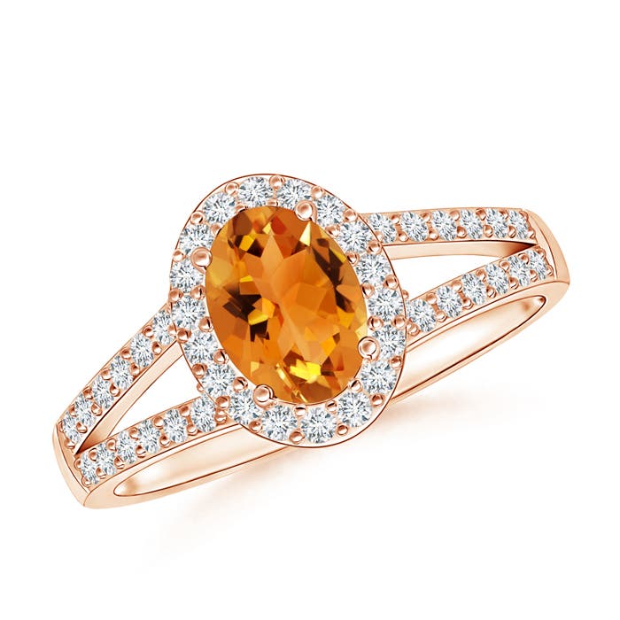 AAA - Citrine / 1.12 CT / 14 KT Rose Gold