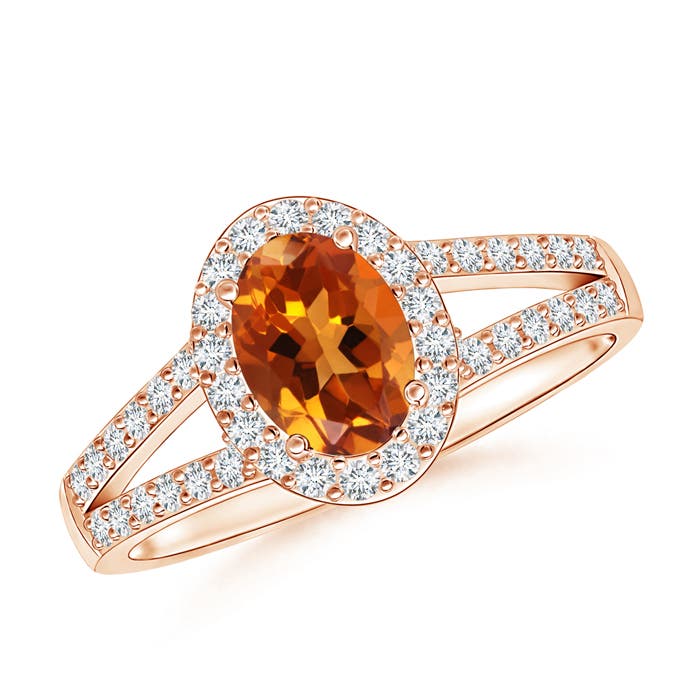 AAAA - Citrine / 1.12 CT / 14 KT Rose Gold