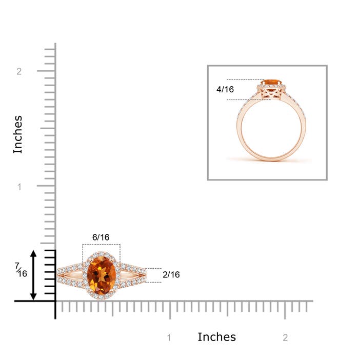 AAAA - Citrine / 1.12 CT / 14 KT Rose Gold