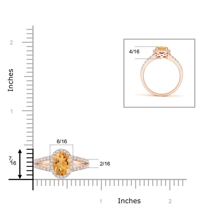 A - Citrine / 1.52 CT / 14 KT Rose Gold