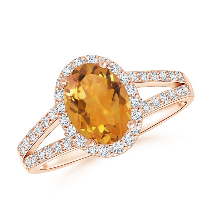 AA - Citrine / 1.52 CT / 14 KT Rose Gold