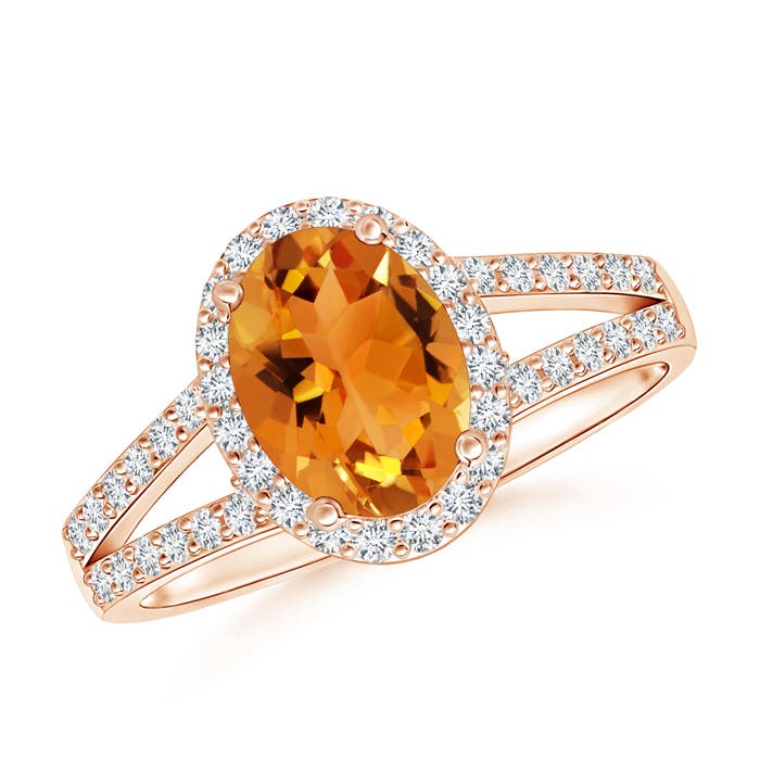 AAA - Citrine / 1.52 CT / 14 KT Rose Gold