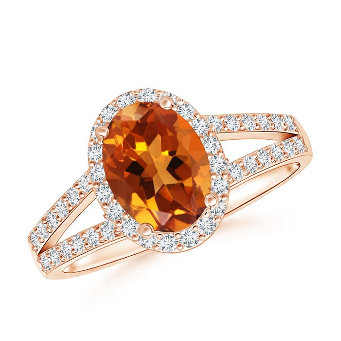 AAAA - Citrine / 1.52 CT / 14 KT Rose Gold