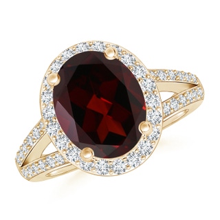 Oval A Garnet
