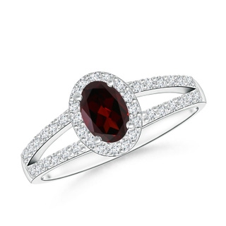 Oval A Garnet