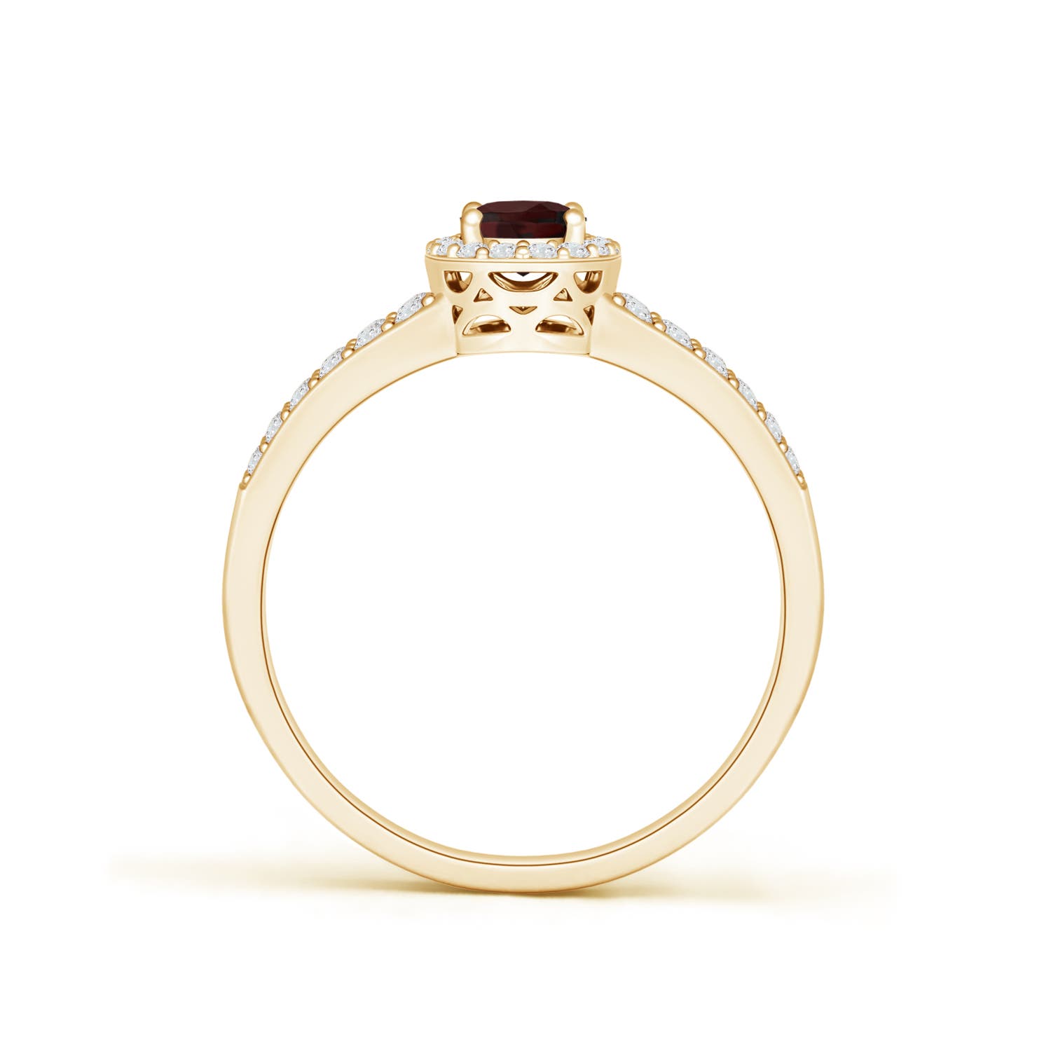 A - Garnet / 0.87 CT / 14 KT Yellow Gold