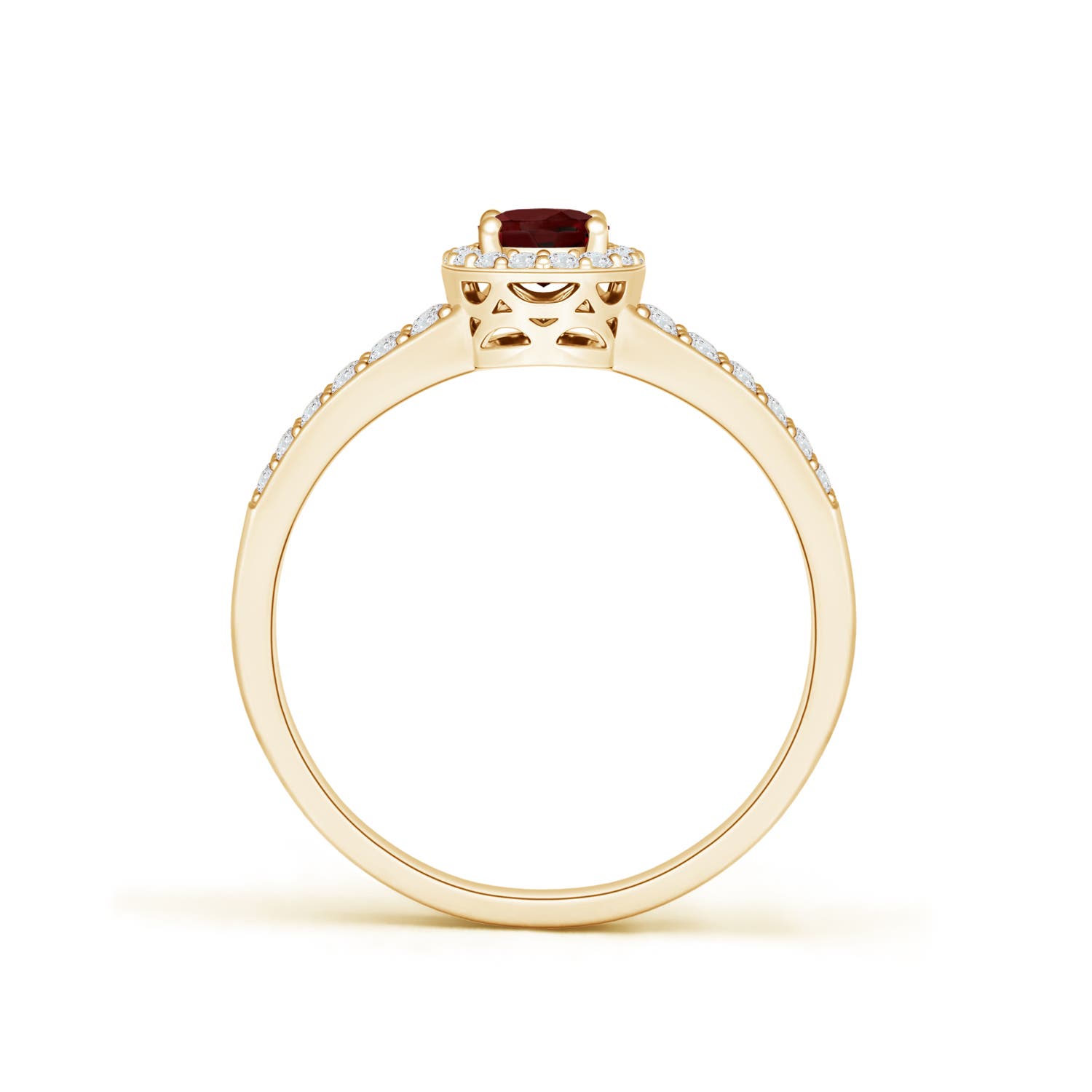 AAA - Garnet / 0.87 CT / 14 KT Yellow Gold