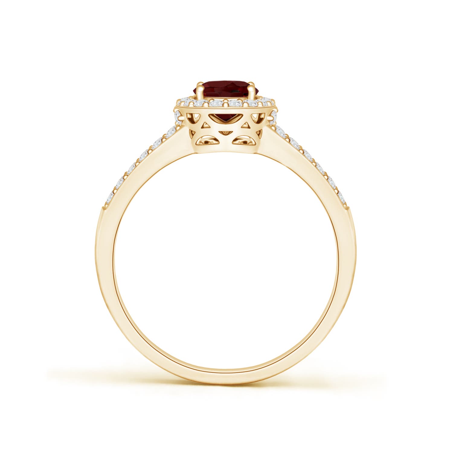 AAA - Garnet / 1.27 CT / 14 KT Yellow Gold