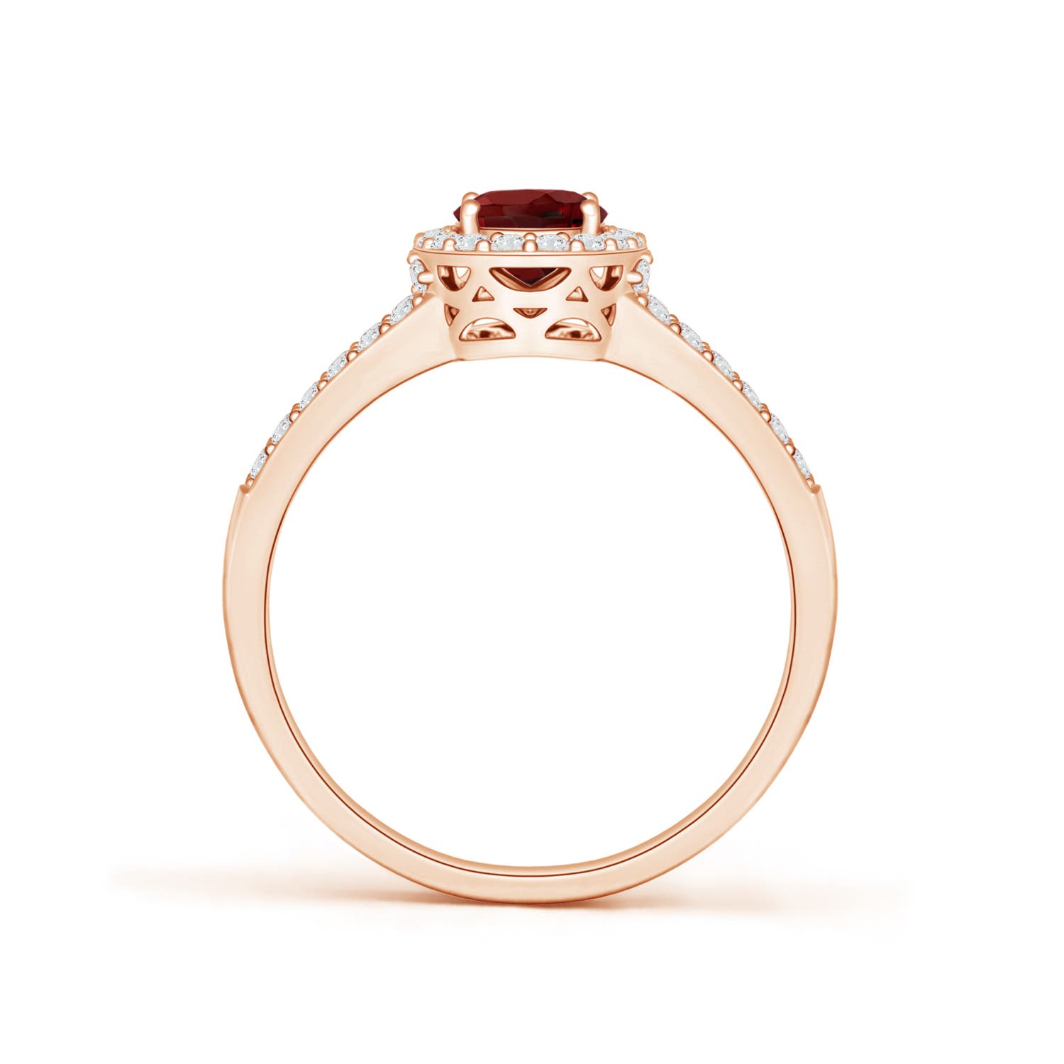 AAAA - Garnet / 1.27 CT / 14 KT Rose Gold