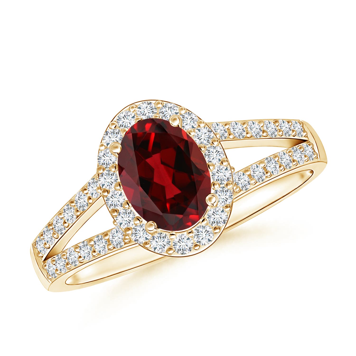 AAAA - Garnet / 1.27 CT / 14 KT Yellow Gold