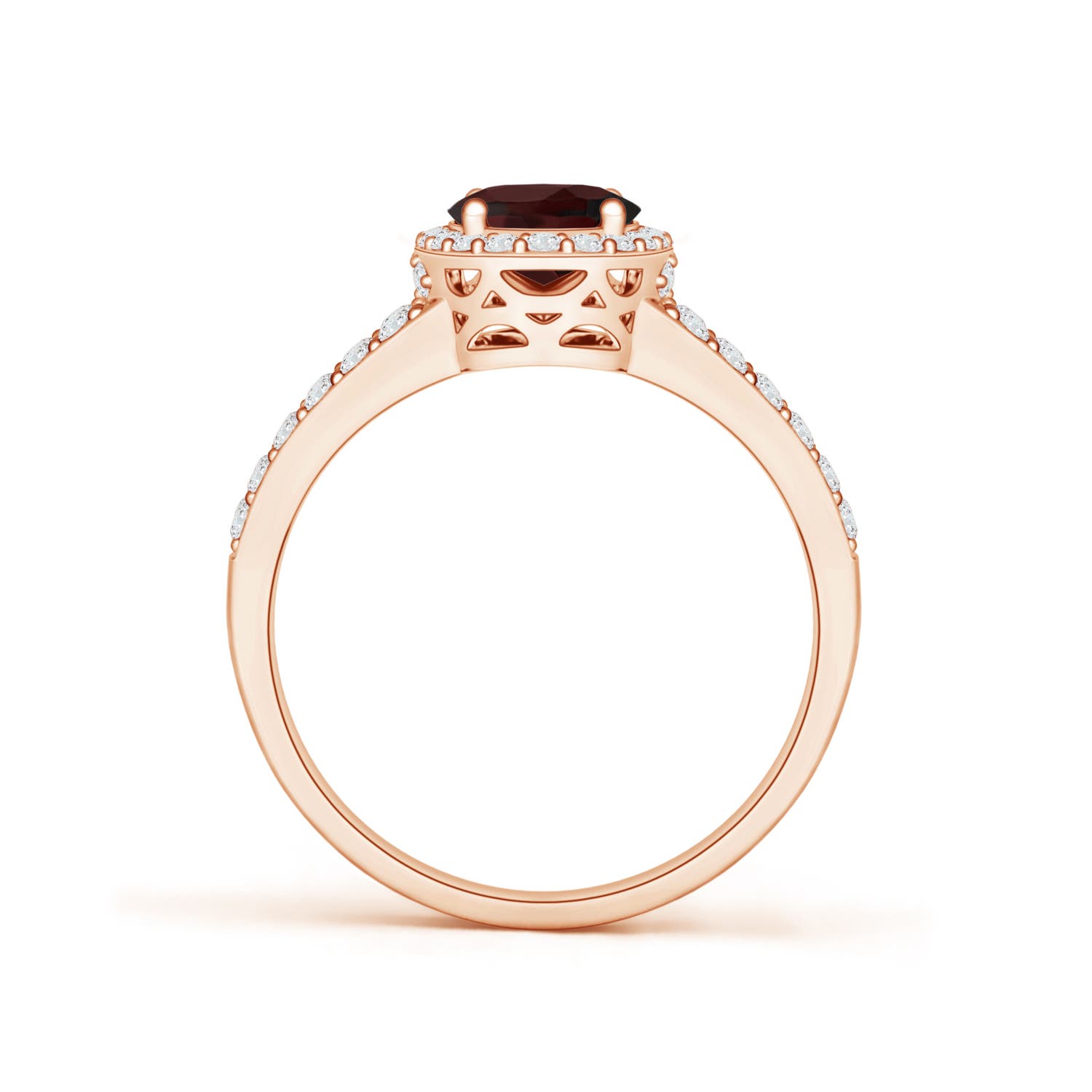 A - Garnet / 1.87 CT / 14 KT Rose Gold