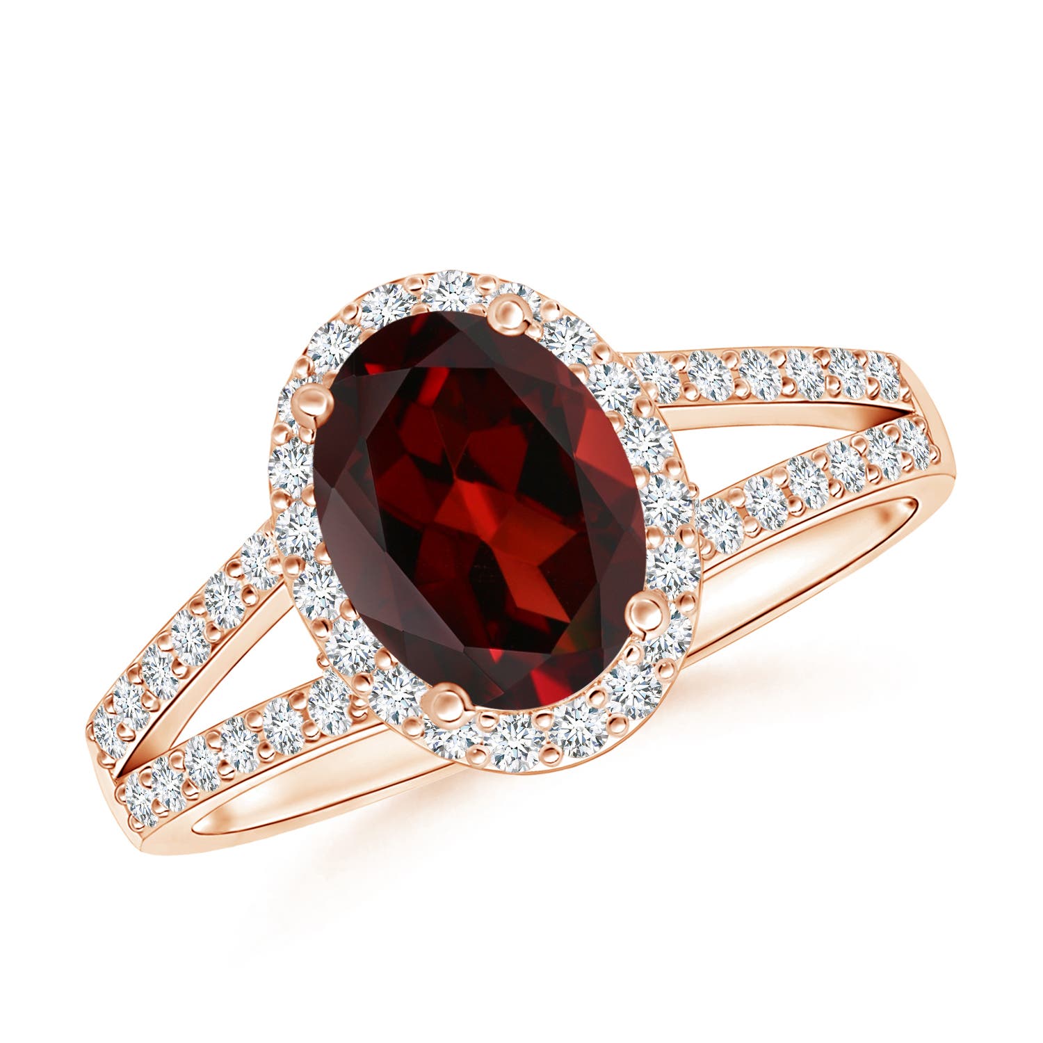 AAA - Garnet / 1.87 CT / 14 KT Rose Gold