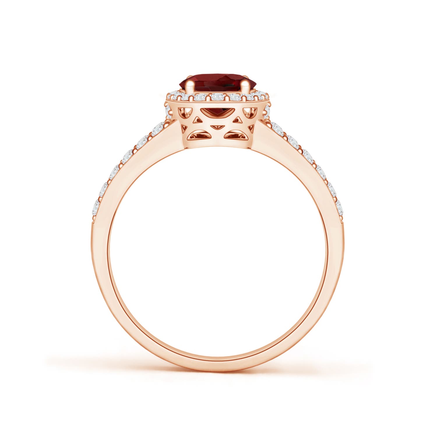 AAAA - Garnet / 1.87 CT / 14 KT Rose Gold