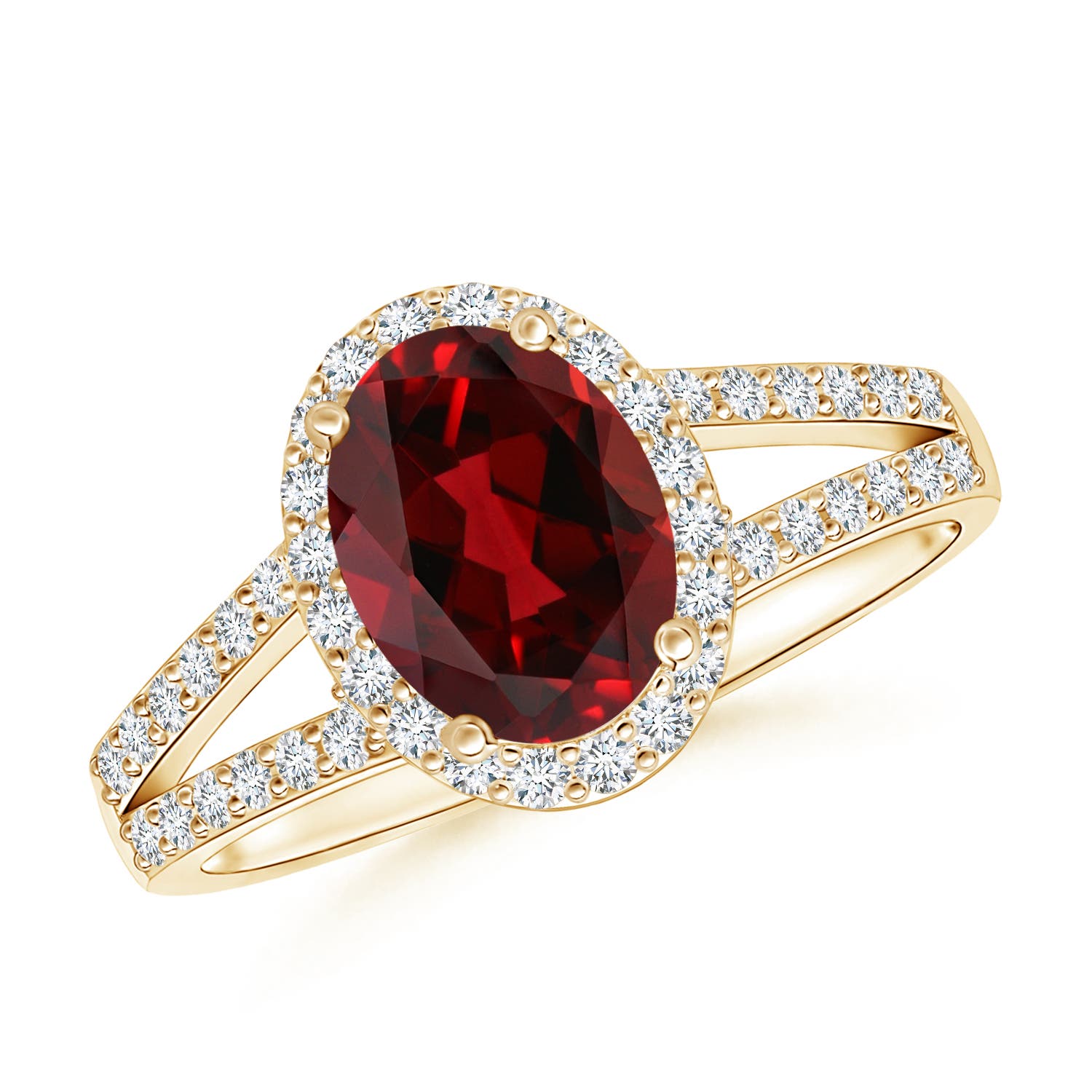 AAAA - Garnet / 1.87 CT / 14 KT Yellow Gold