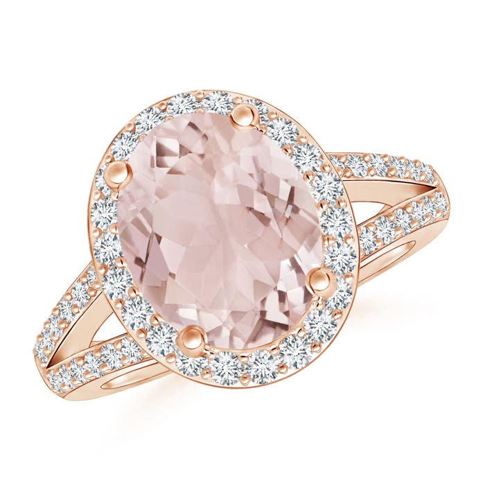 A - Morganite / 2.95 CT / 14 KT Rose Gold