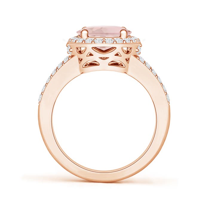 A - Morganite / 2.95 CT / 14 KT Rose Gold