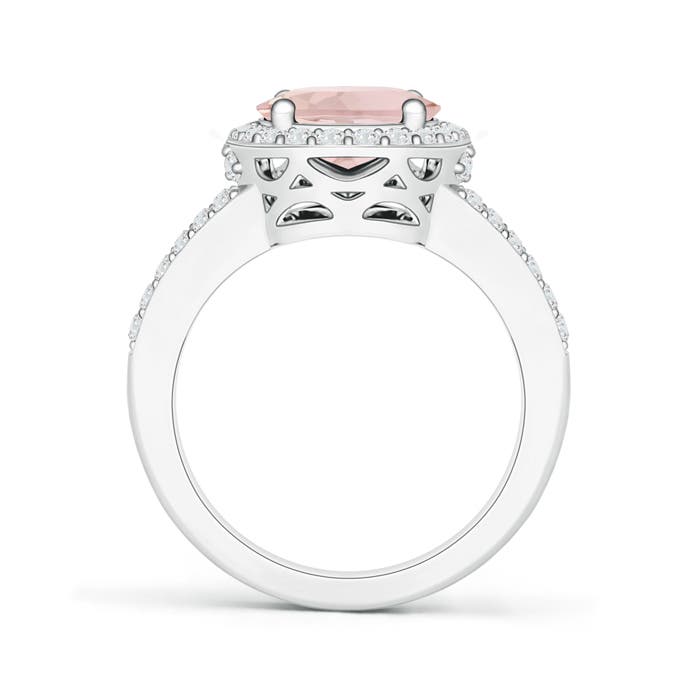 A - Morganite / 2.95 CT / 14 KT White Gold