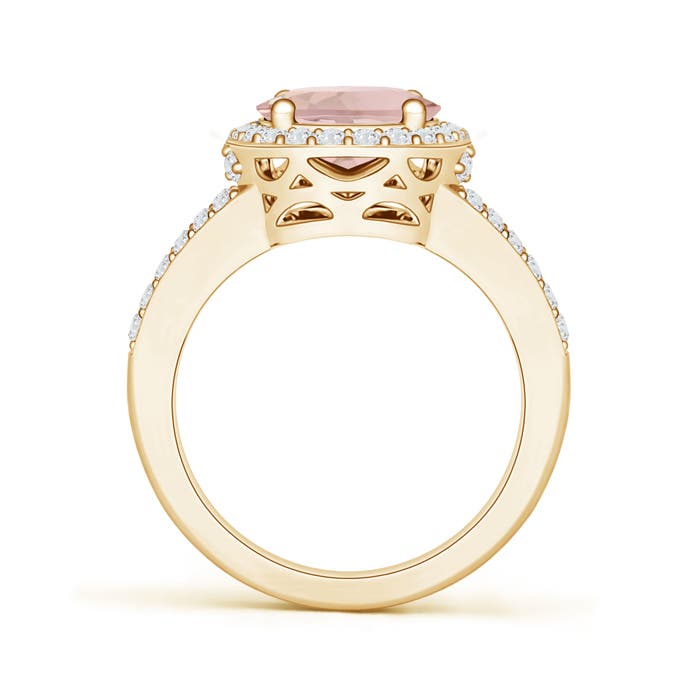 AA - Morganite / 2.95 CT / 14 KT Yellow Gold