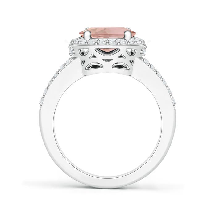 AAA - Morganite / 2.95 CT / 14 KT White Gold