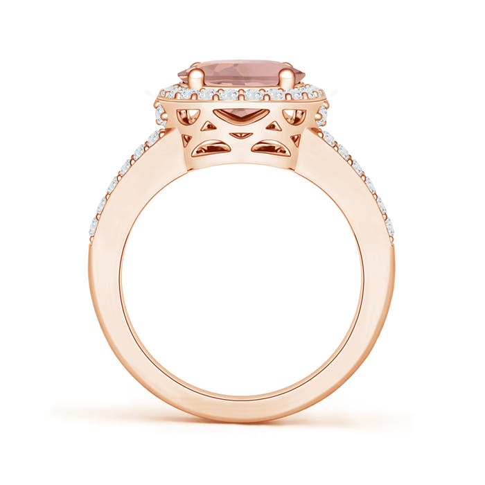 AAAA - Morganite / 2.95 CT / 14 KT Rose Gold