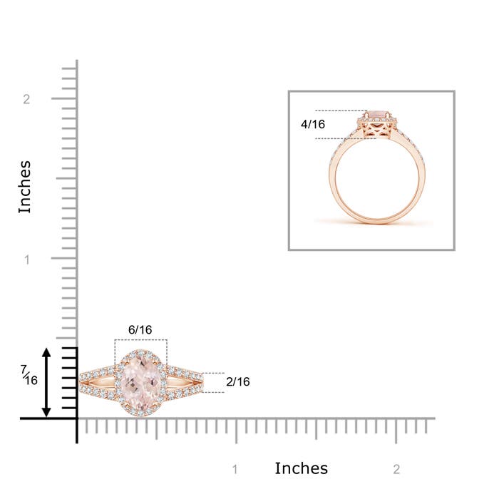 AA - Morganite / 1.07 CT / 14 KT Rose Gold