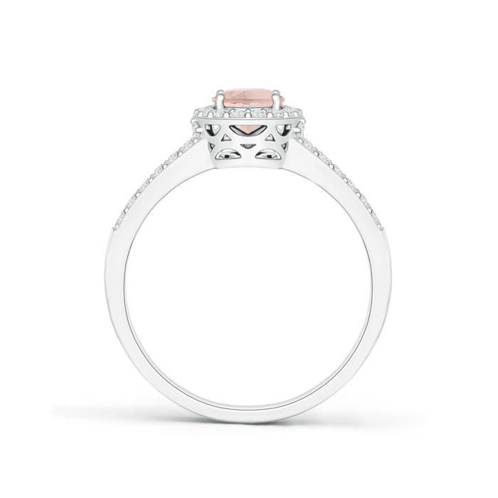 AAA - Morganite / 1.07 CT / 14 KT White Gold