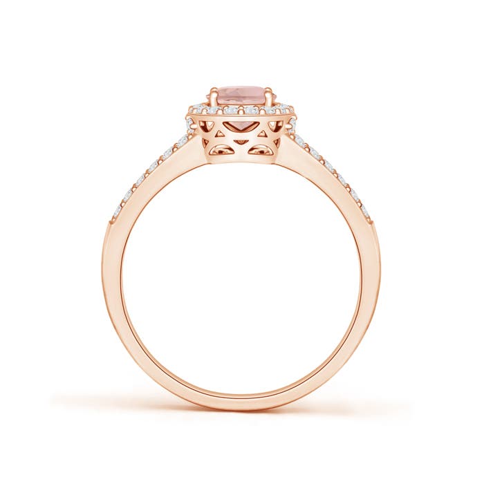 AAAA - Morganite / 1.07 CT / 14 KT Rose Gold