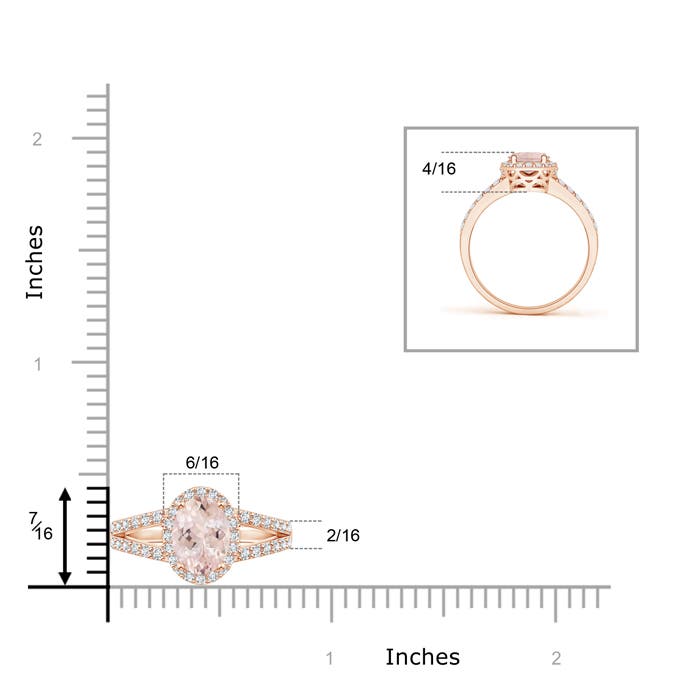 AA - Morganite / 1.52 CT / 14 KT Rose Gold