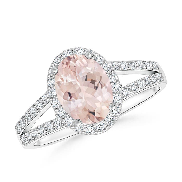 AA - Morganite / 1.52 CT / 14 KT White Gold