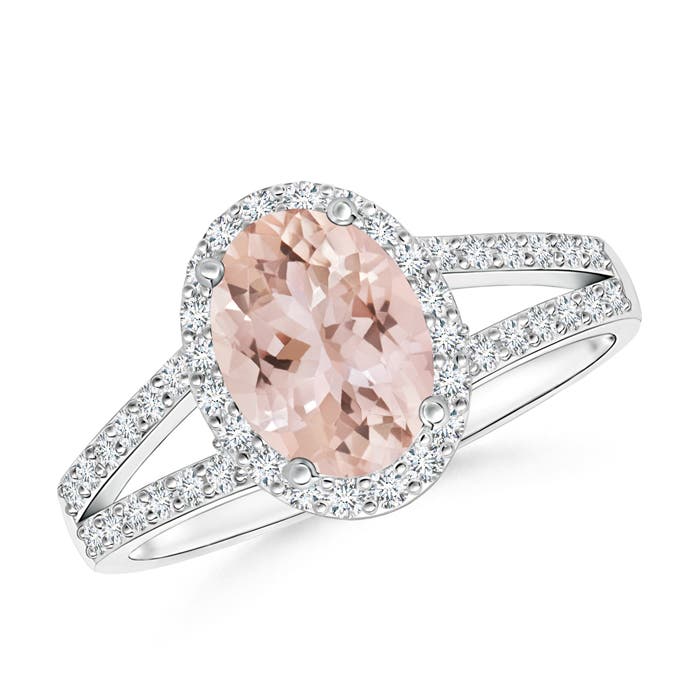 AAA - Morganite / 1.52 CT / 14 KT White Gold