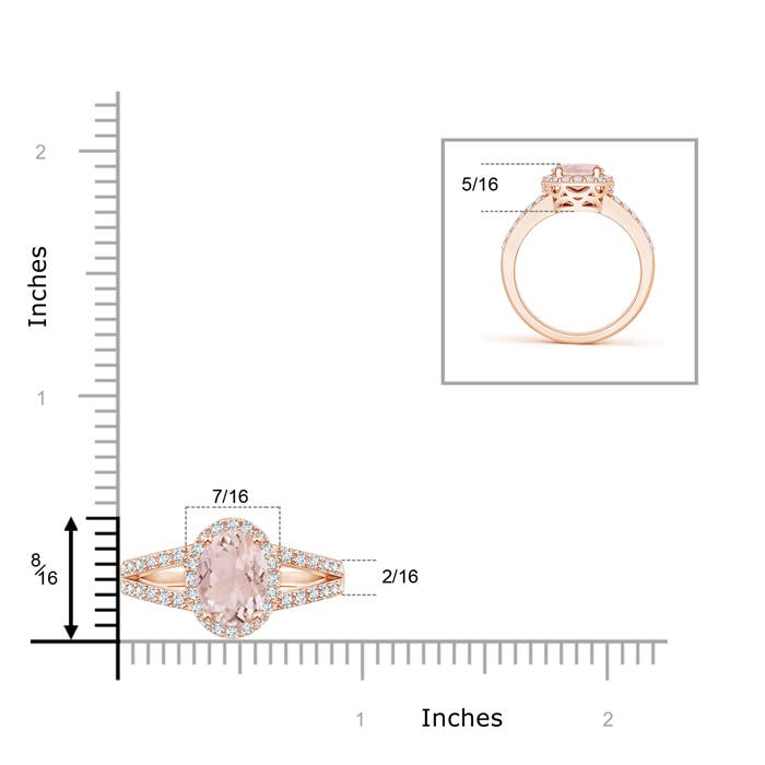 A - Morganite / 2.07 CT / 14 KT Rose Gold