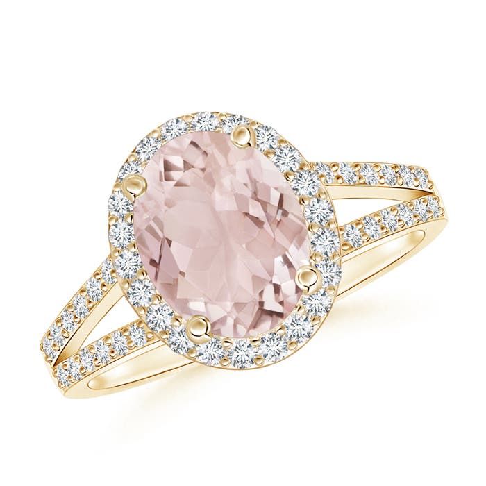 A - Morganite / 2.07 CT / 14 KT Yellow Gold