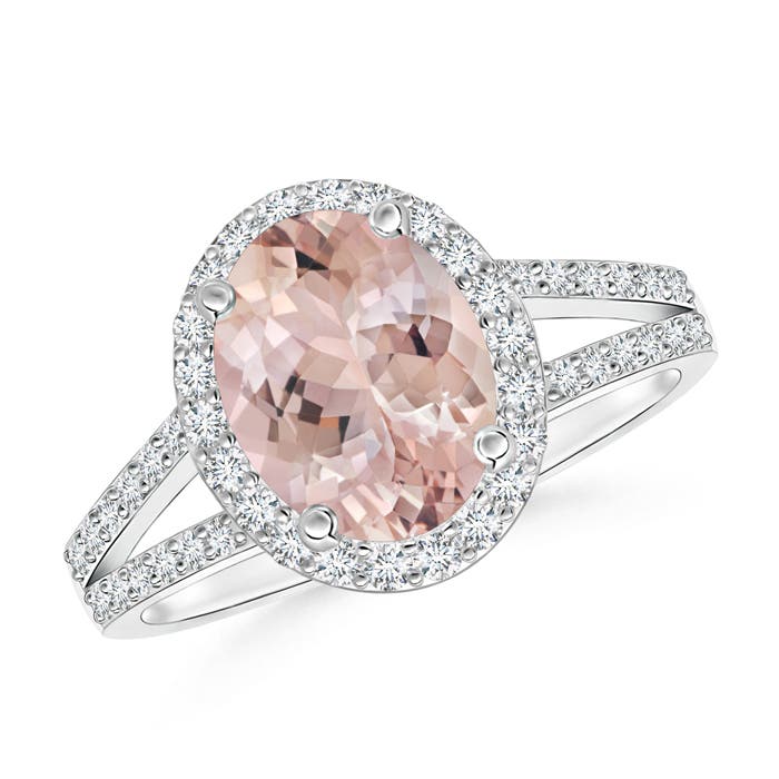 AA - Morganite / 2.07 CT / 14 KT White Gold